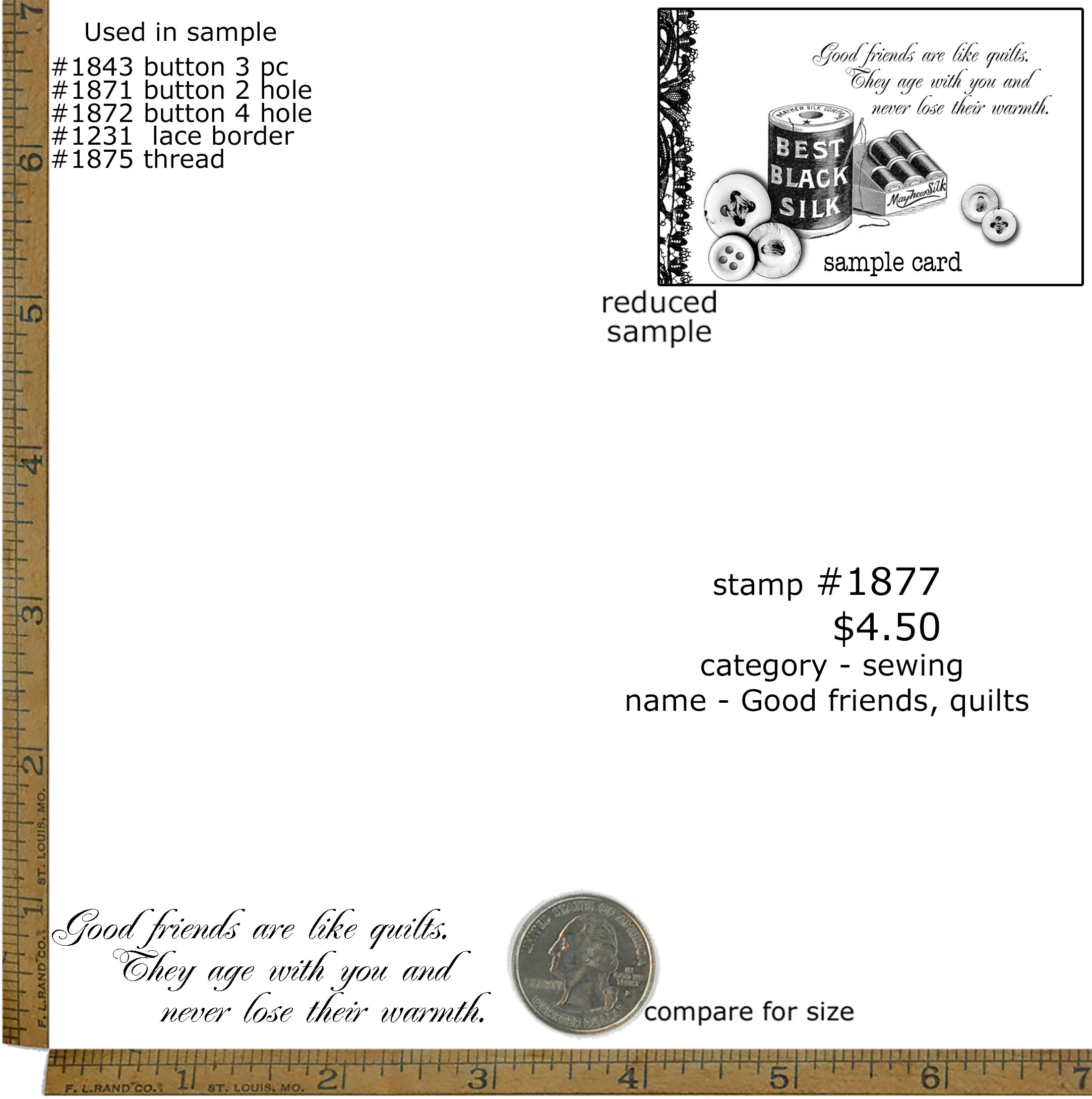 #1877 - Good Friends, Quilts - Sewing